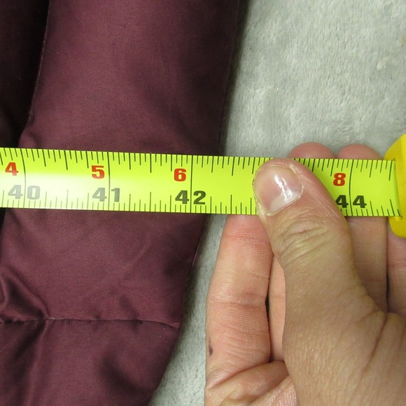 Patagonia Down Jacket Womens Medium Maroon Insulated Quilted Downtown Loft Parka - Picture 11 of 15